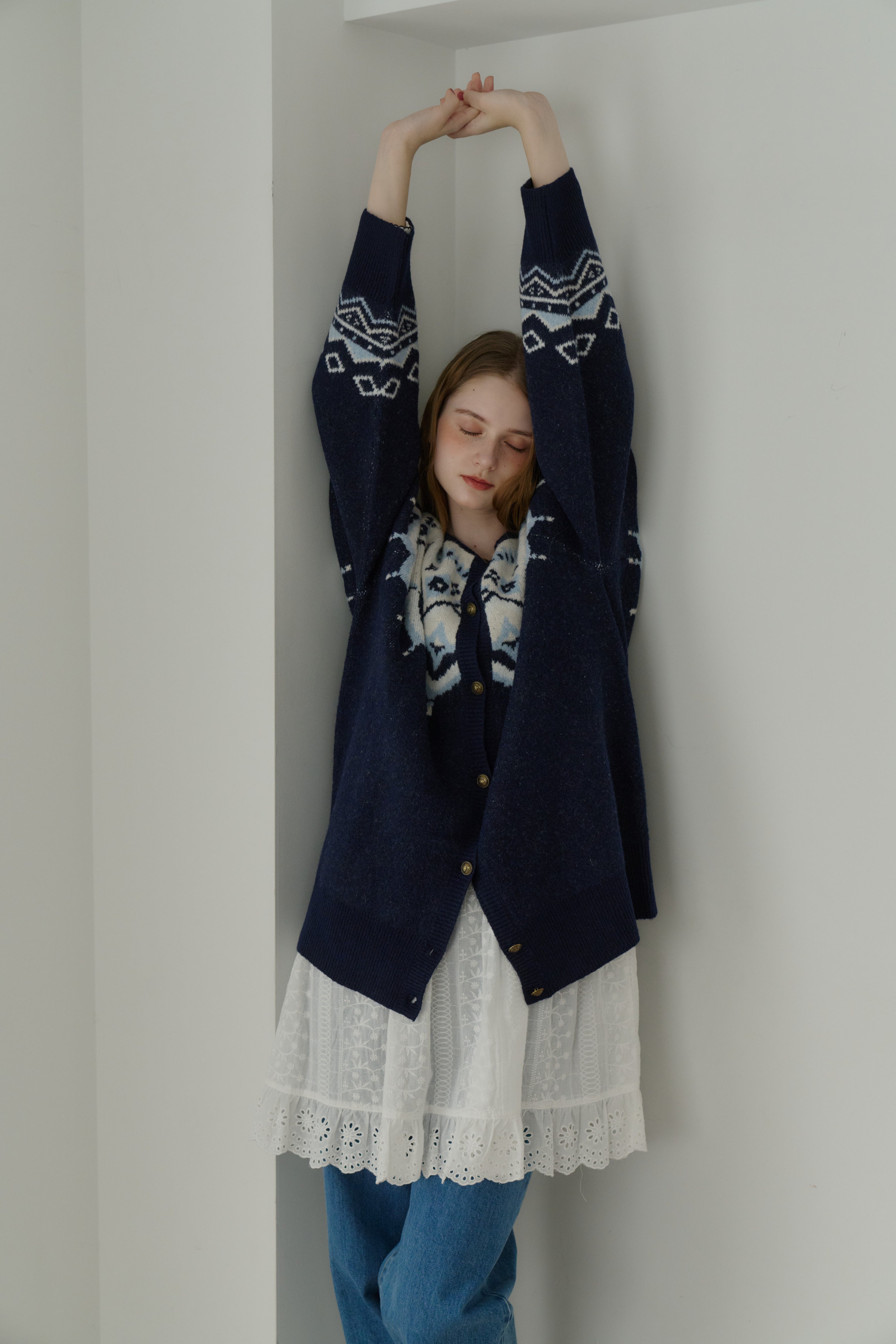 nordic knit cardigan | ファッション通販サイト NUGU