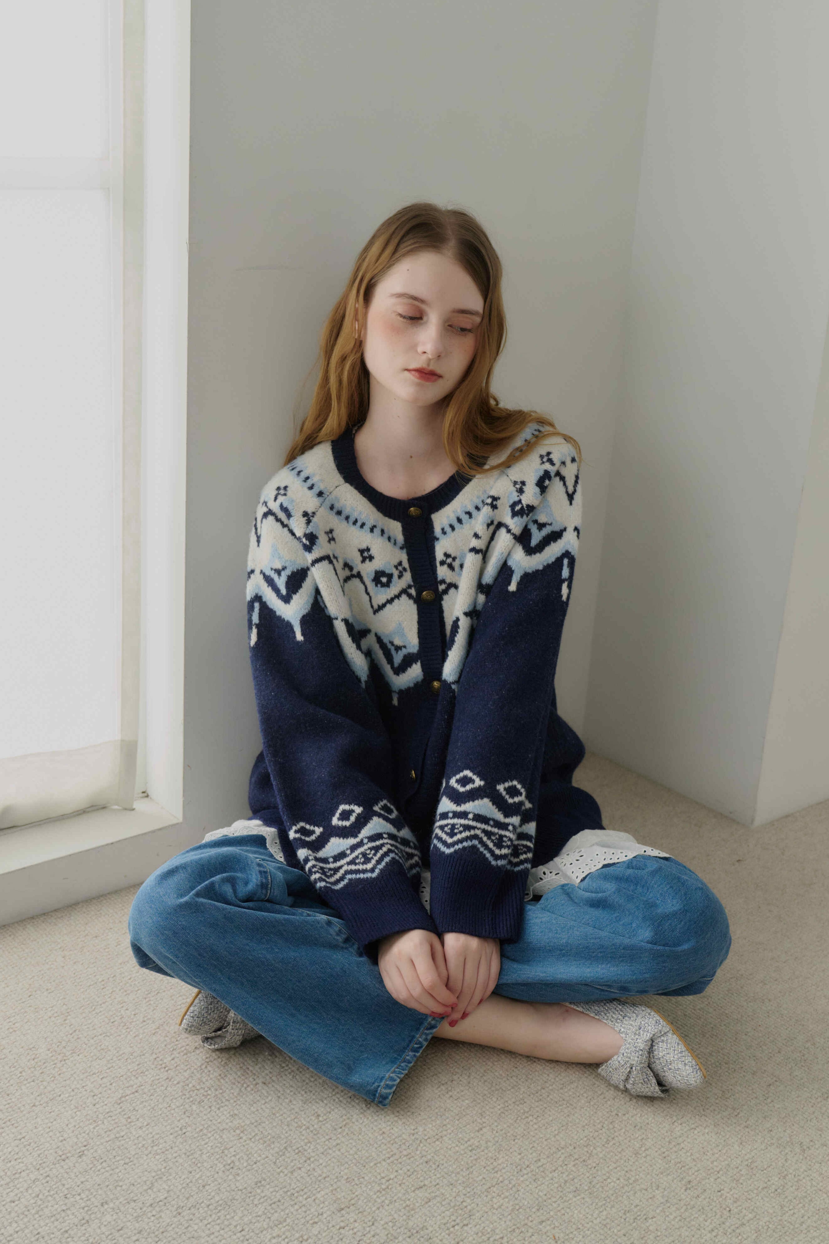 nordic knit cardigan | ファッション通販サイト NUGU