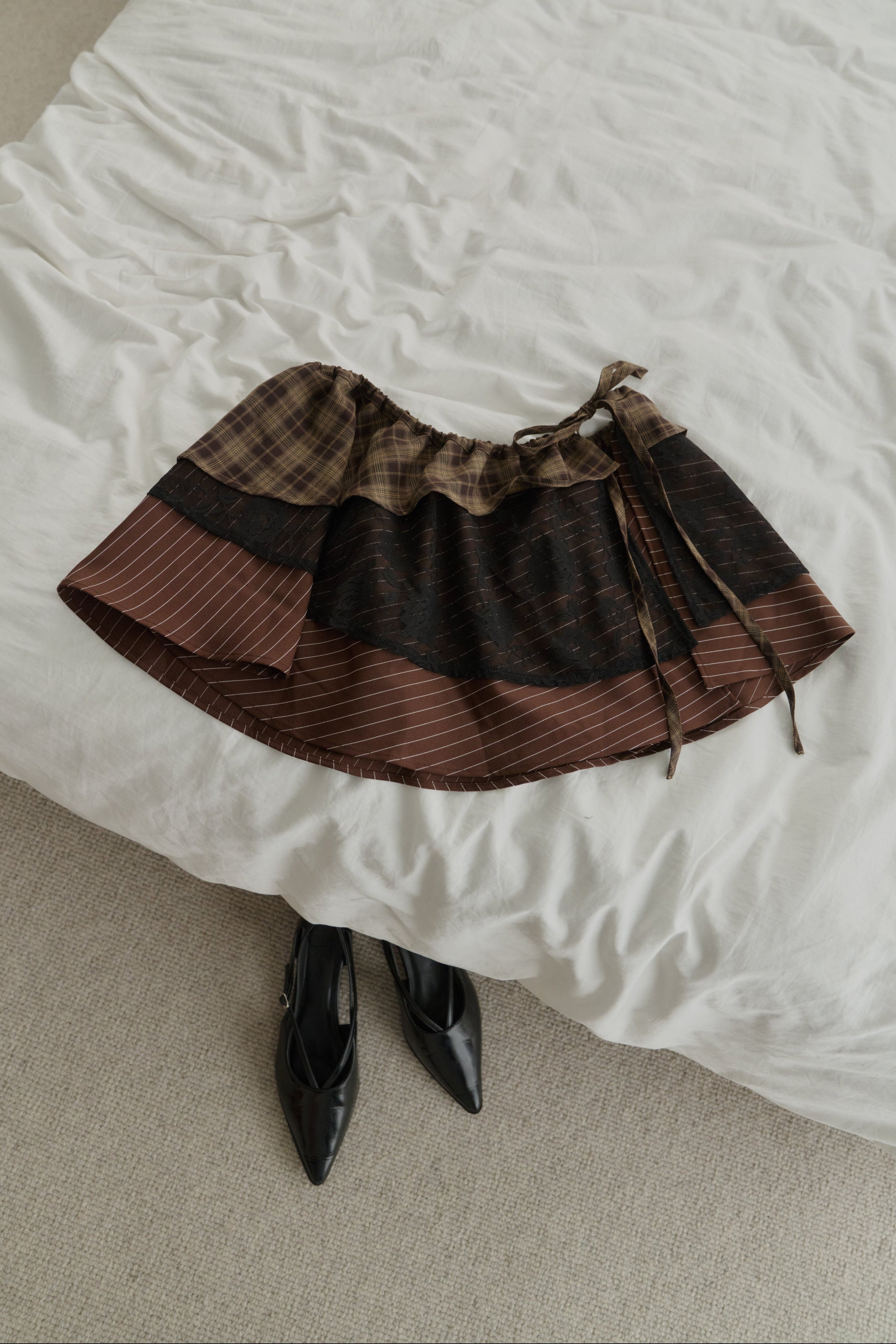 many ways multi wrap skirt ( New color )