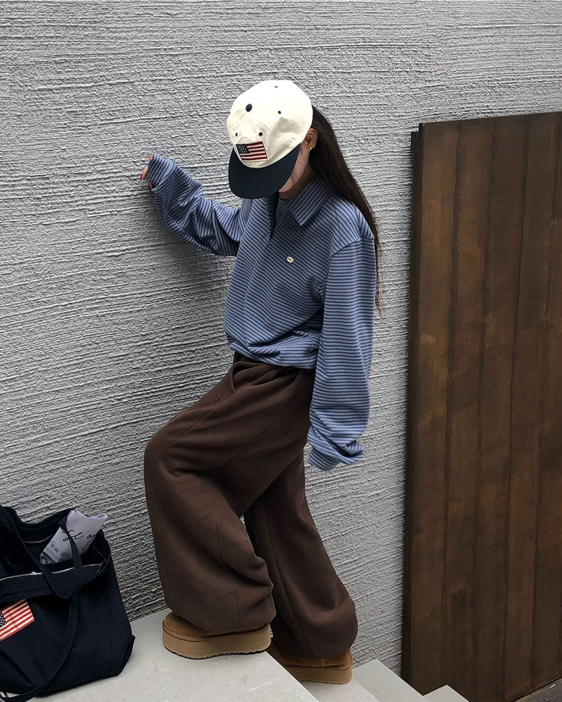 [ORIGINAL]エディ両起毛ジョガートレーニングパンツ