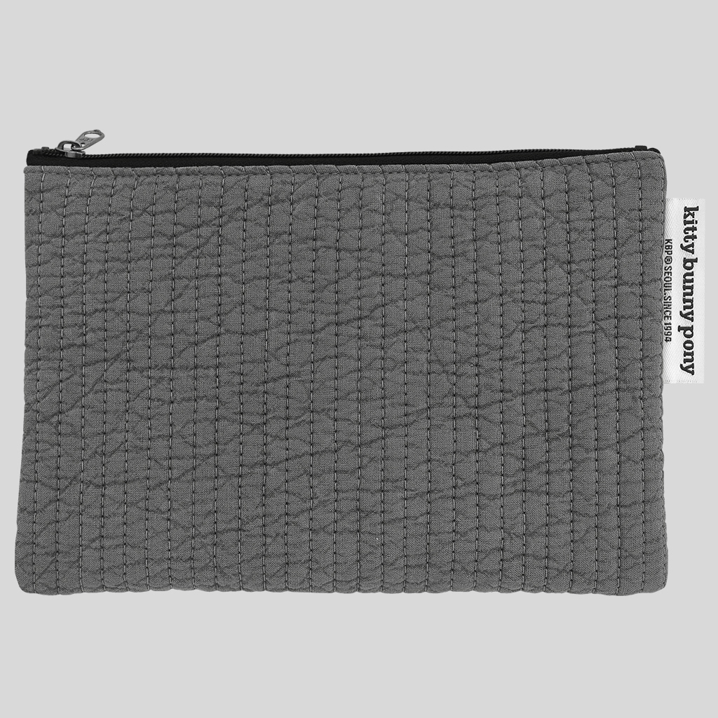 Quilting Gray Pouch m | ファッション通販サイト NUGU
