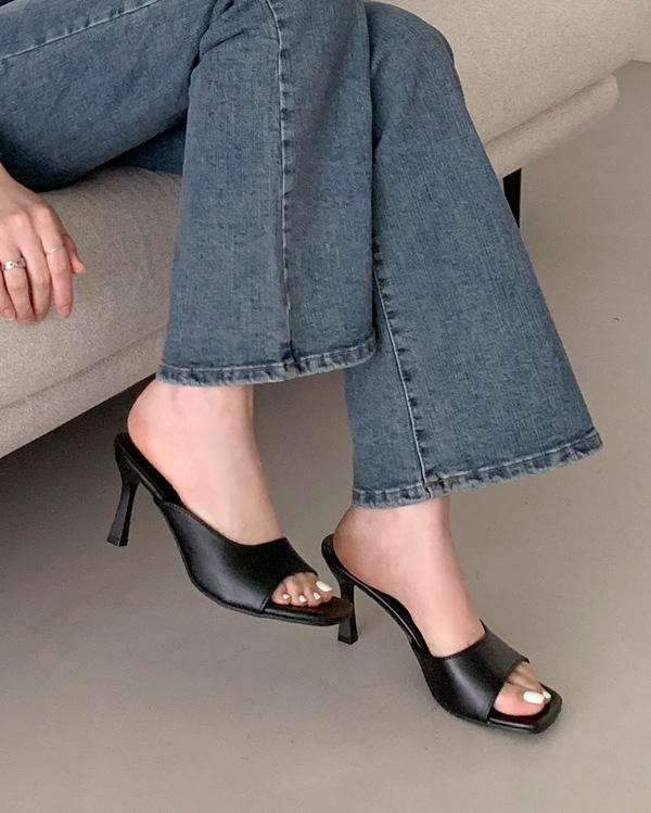 スクエアシンプルミュール(2color) | ファッション通販サイト NUGU