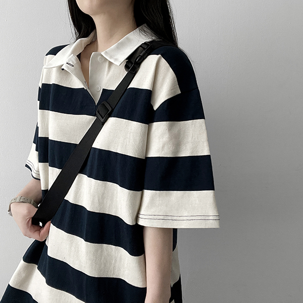 ※【美品】AlexanderWang_ブルーボーダーラガーシャツ_XS Alexander Wang - ※【美品】AlexanderWang_ブルーボーダーラガー