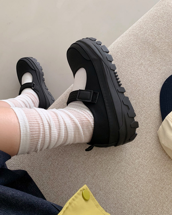 72H SALE！]厚底メリージェーンベルクロスニーカー | ファッション通販