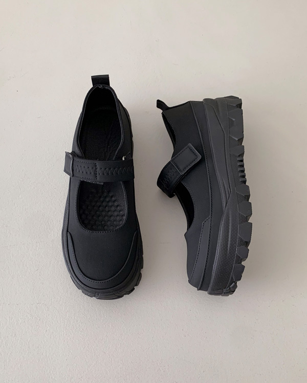 72H SALE！]厚底メリージェーンベルクロスニーカー