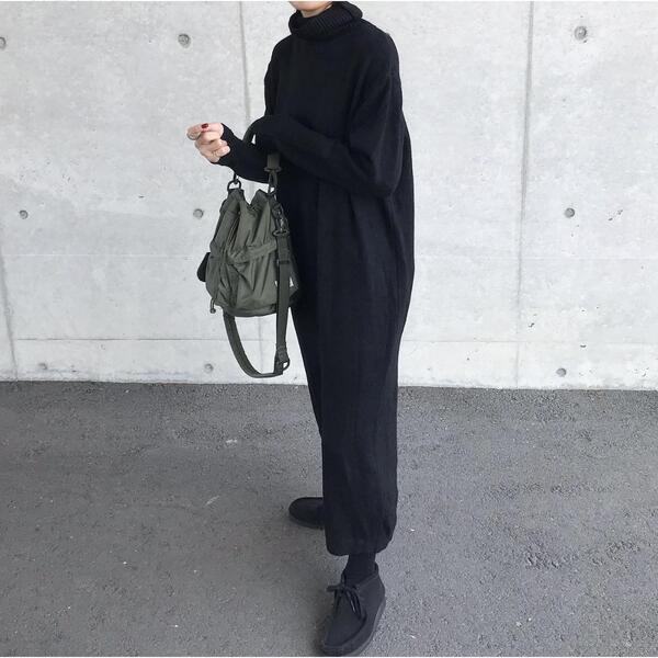 タートルネックニットワンピース | ファッション通販サイト NUGU