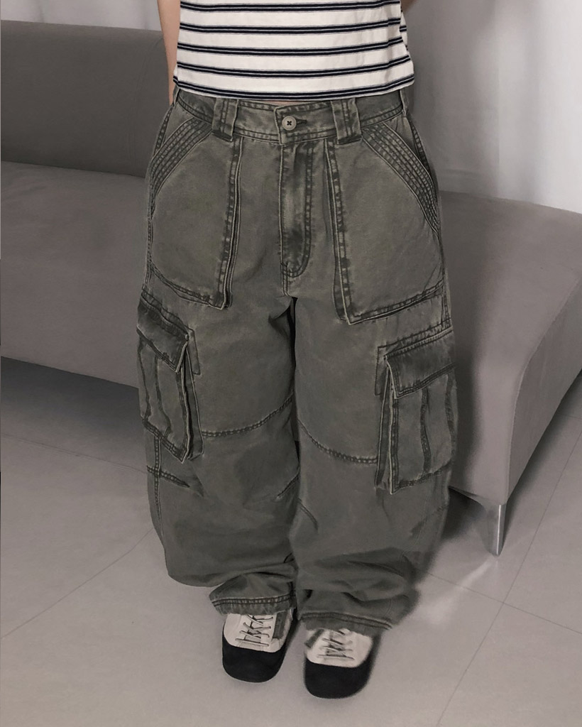 DND4EEG カーゴパンツ カーゴワイドジョガーパンツパンツ | ファッション通販サイト NUGU