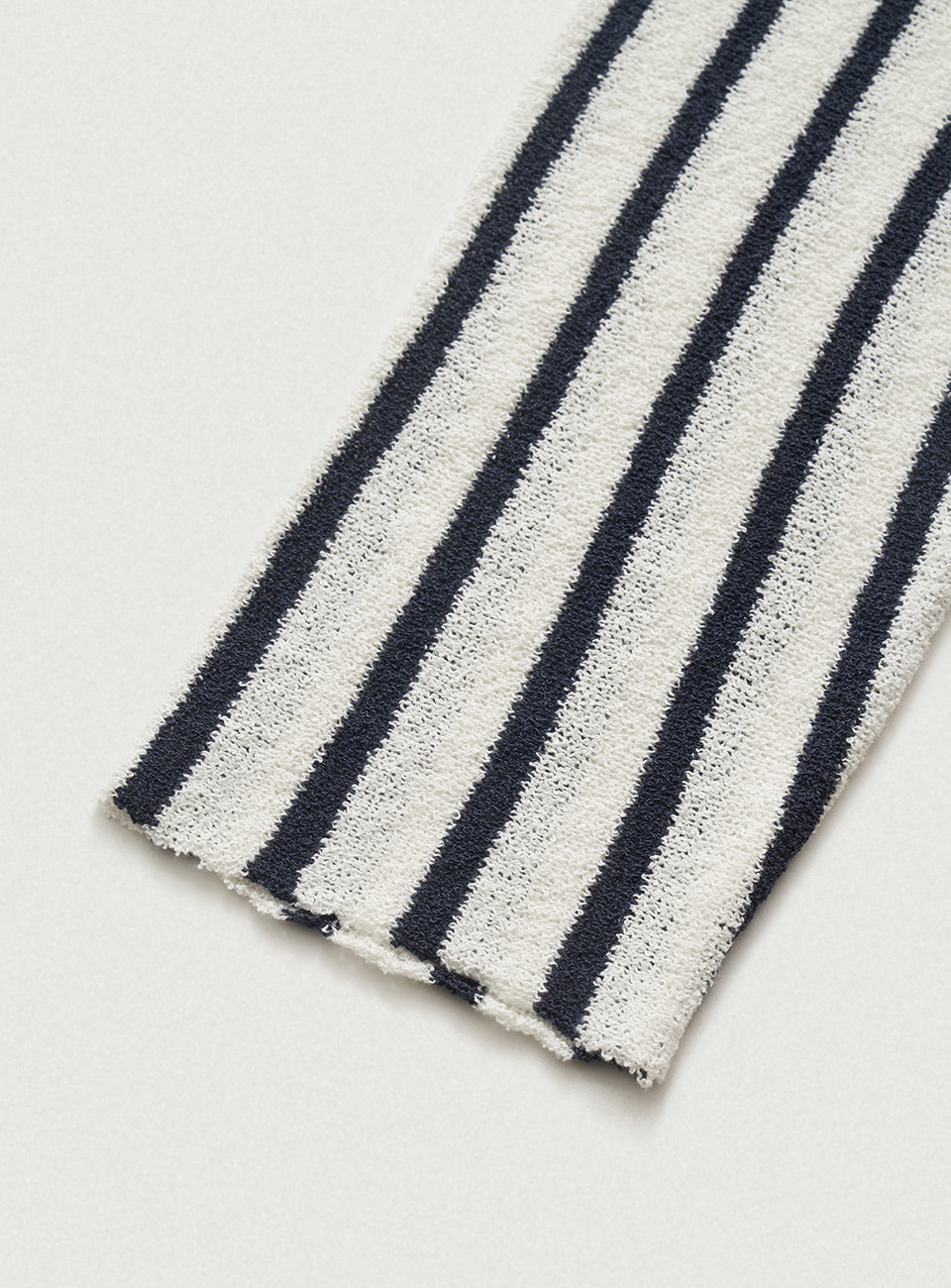 Hei Boat Neck Stripe Knit Top_Ivory | ファッション通販サイト NUGU