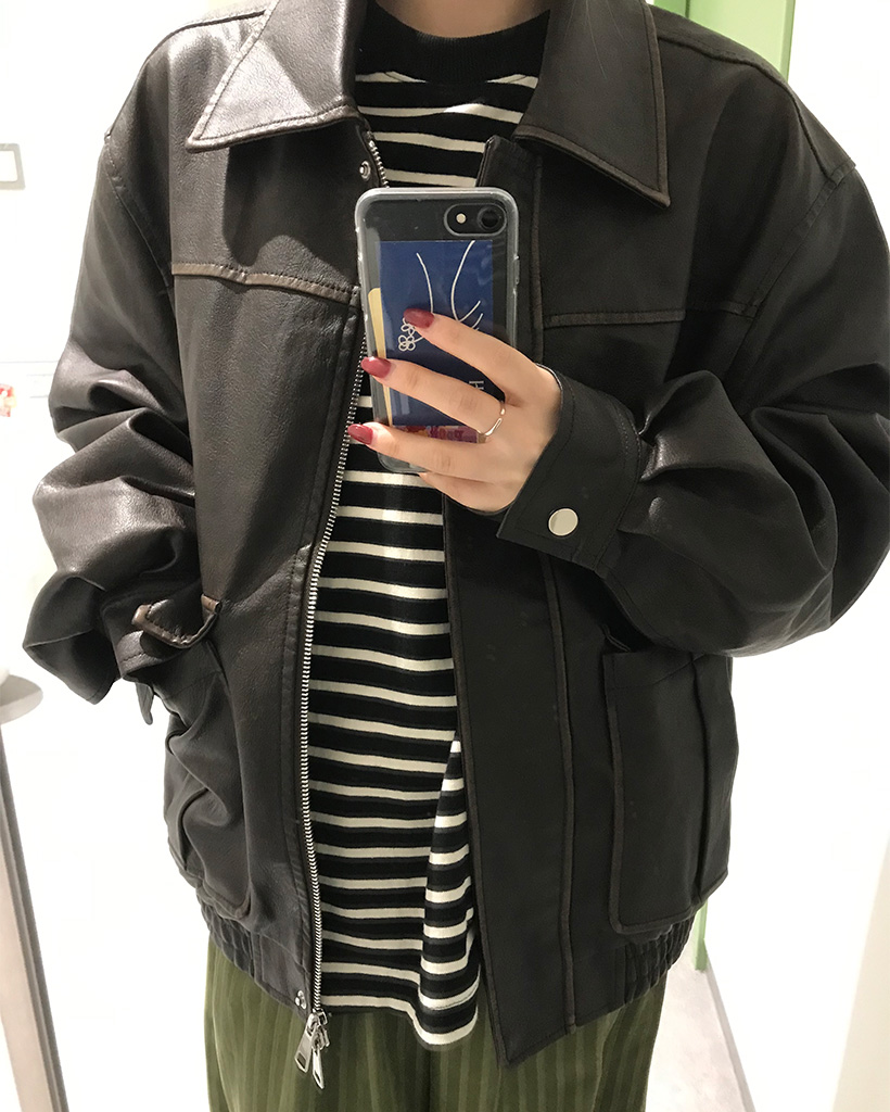 フラップポケットレザージャケット | ファッション通販サイト NUGU