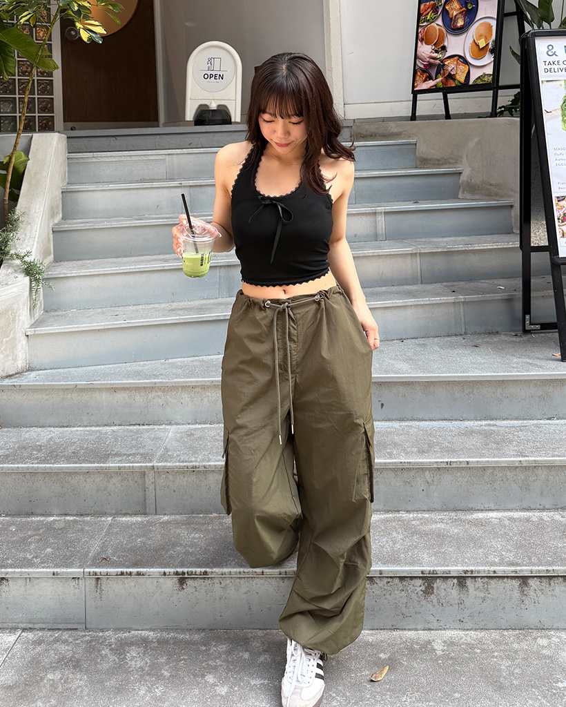 完売品　JOSEMOON CARGO PANTS ナイロンカーゴパンツ セール】NYLON WIDE CARGO PANTS / ナイロンワイドカーゴパンツ
