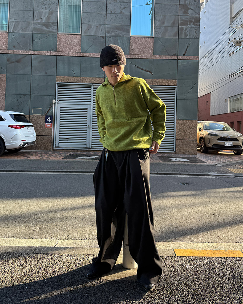 ハイネックハーフジップニット | ファッション通販サイト NUGU