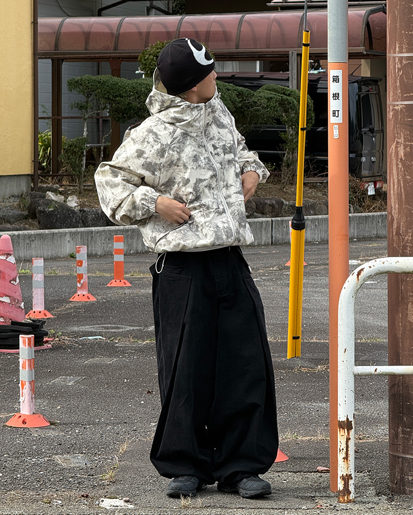 迷彩ナイロンフードブルゾン | ファッション通販サイト NUGU