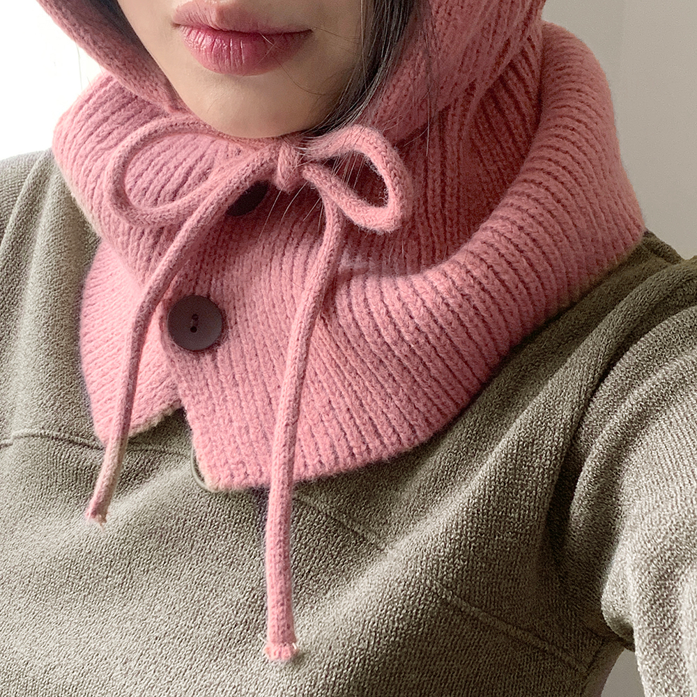 ツーボタンリボンストラップバラクラバ | ファッション通販サイト NUGU