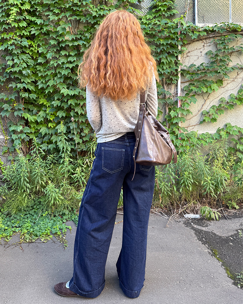 BACKERS ワイドパンツ W36 リジットデニム 36a1974e7f9b4b8a15e318ea81018e