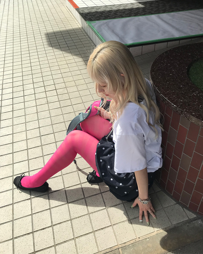 ボーダーカラーストッキング