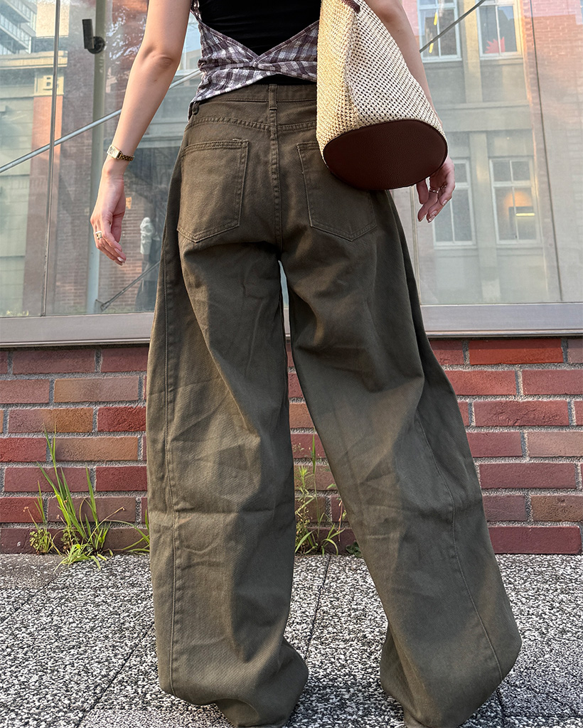 サイドピンタックワイドパンツ | ファッション通販サイト NUGU