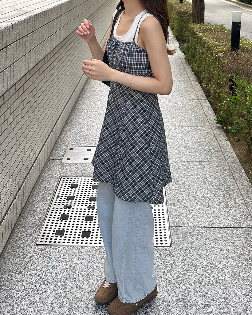 専用　　LALI チェック柄ワンピース 3歳用 小さいサイズ チェック柄ワンピース低身長さん・小柄女性 通販