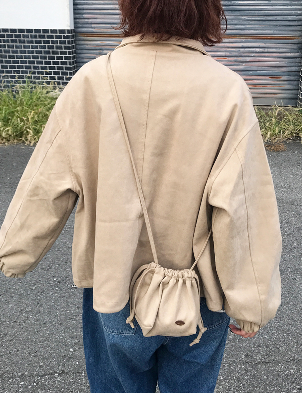 スエード ジャケット ☆ZARA☆ フェイクスエードボンバージャケット ☆旬☆ (ZARA