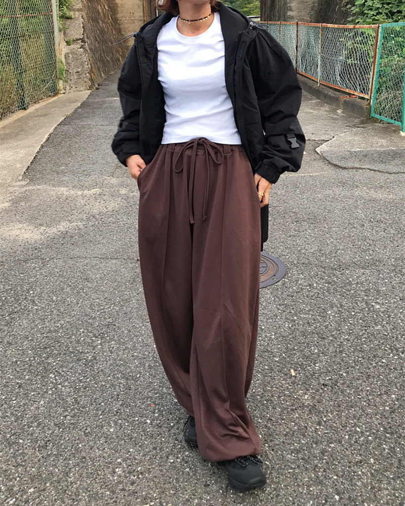 ピンタックスウェットパンツ | ファッション通販サイト NUGU