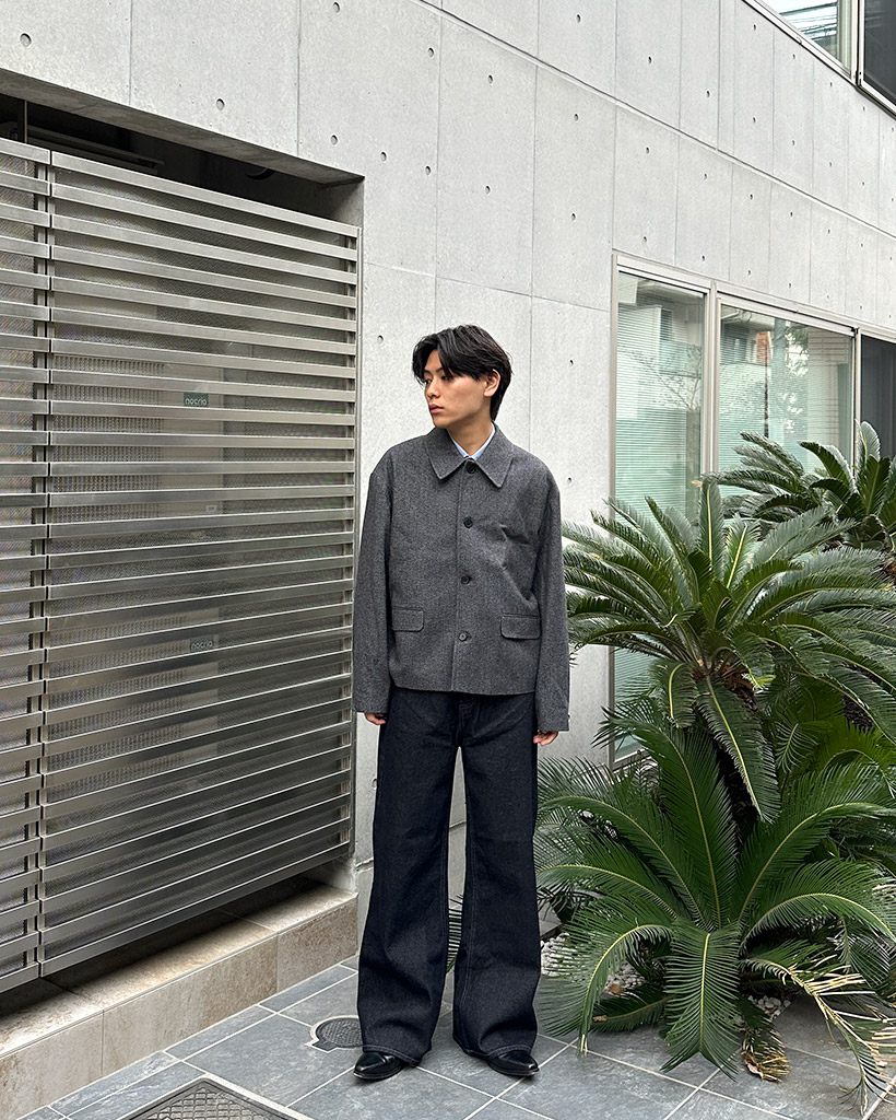 ウールヘリンボーンショートジャケット | ファッション通販サイト NUGU