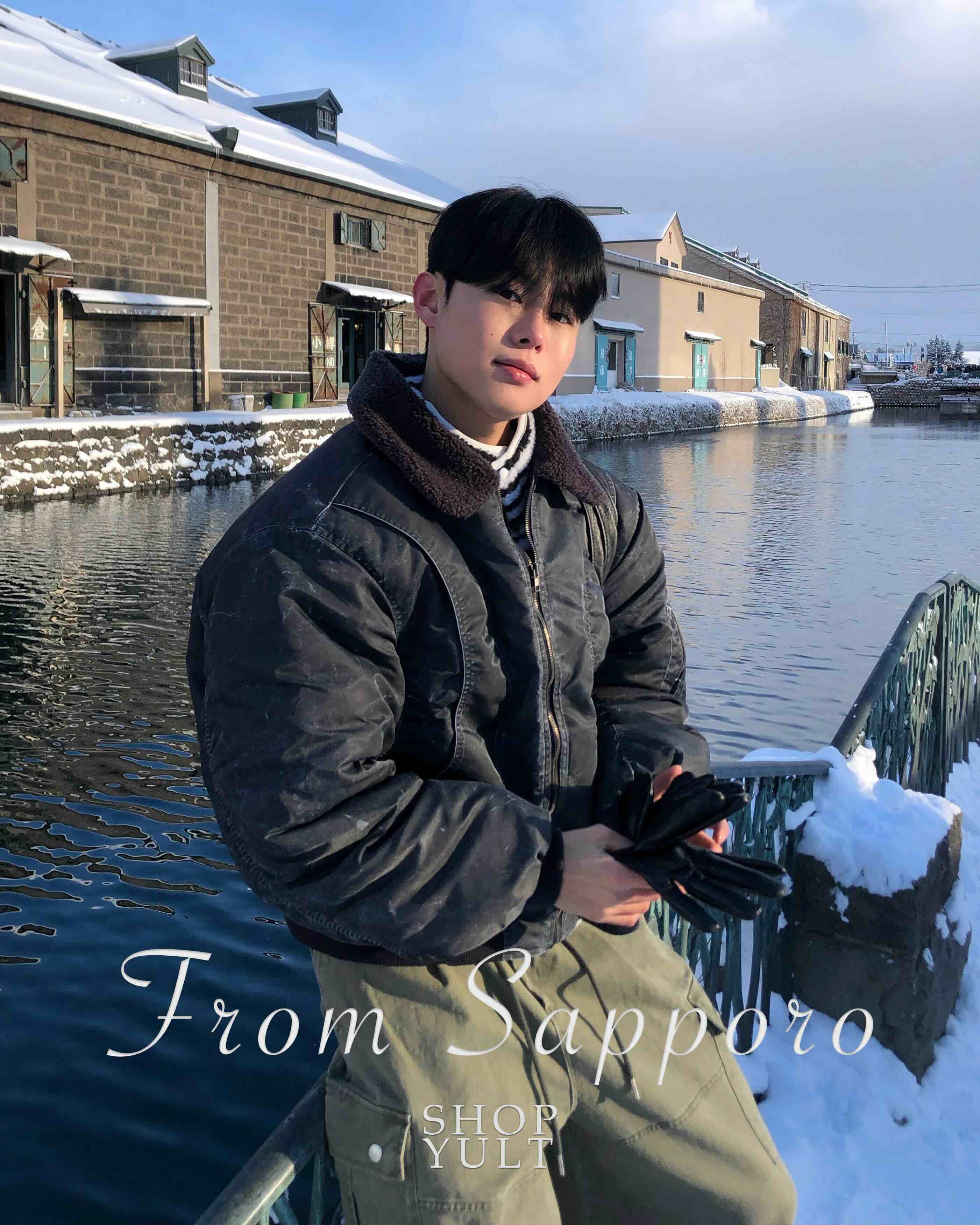 (2color)ピグメントクロップド丈ムートンコート