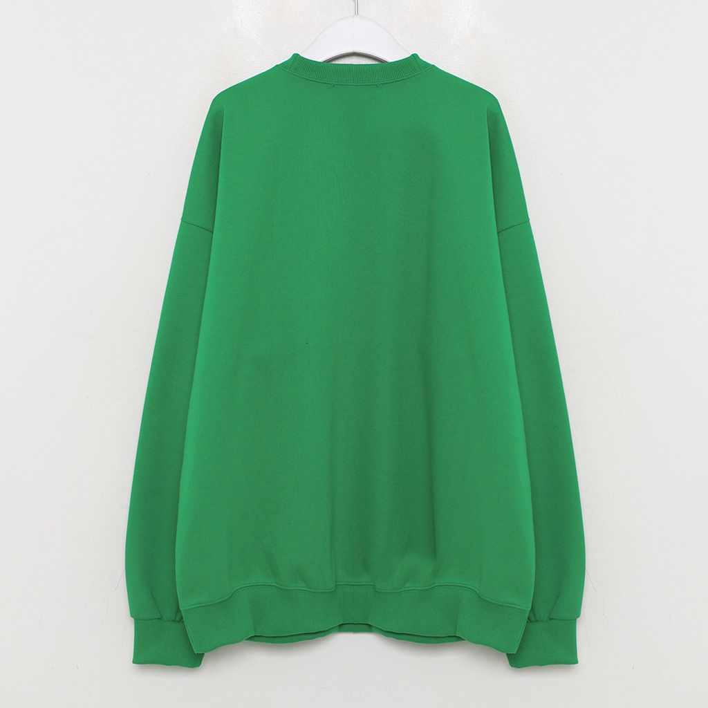 スウェット・トレーナー YESEYESEE SN Jacquard Tee Sage Green YS243TTSST02SGR ヤングアンドオルセン 2リバース レースアップ スウェット