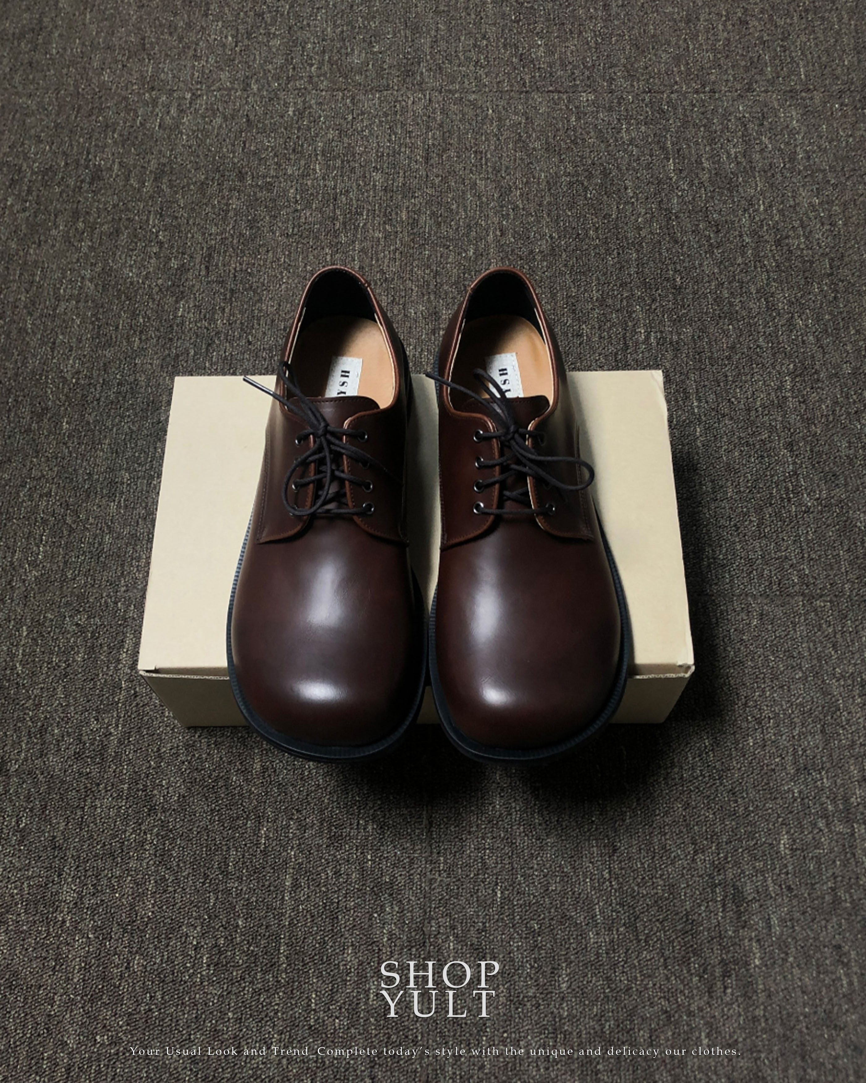 (2color)レザーダービーシューズ