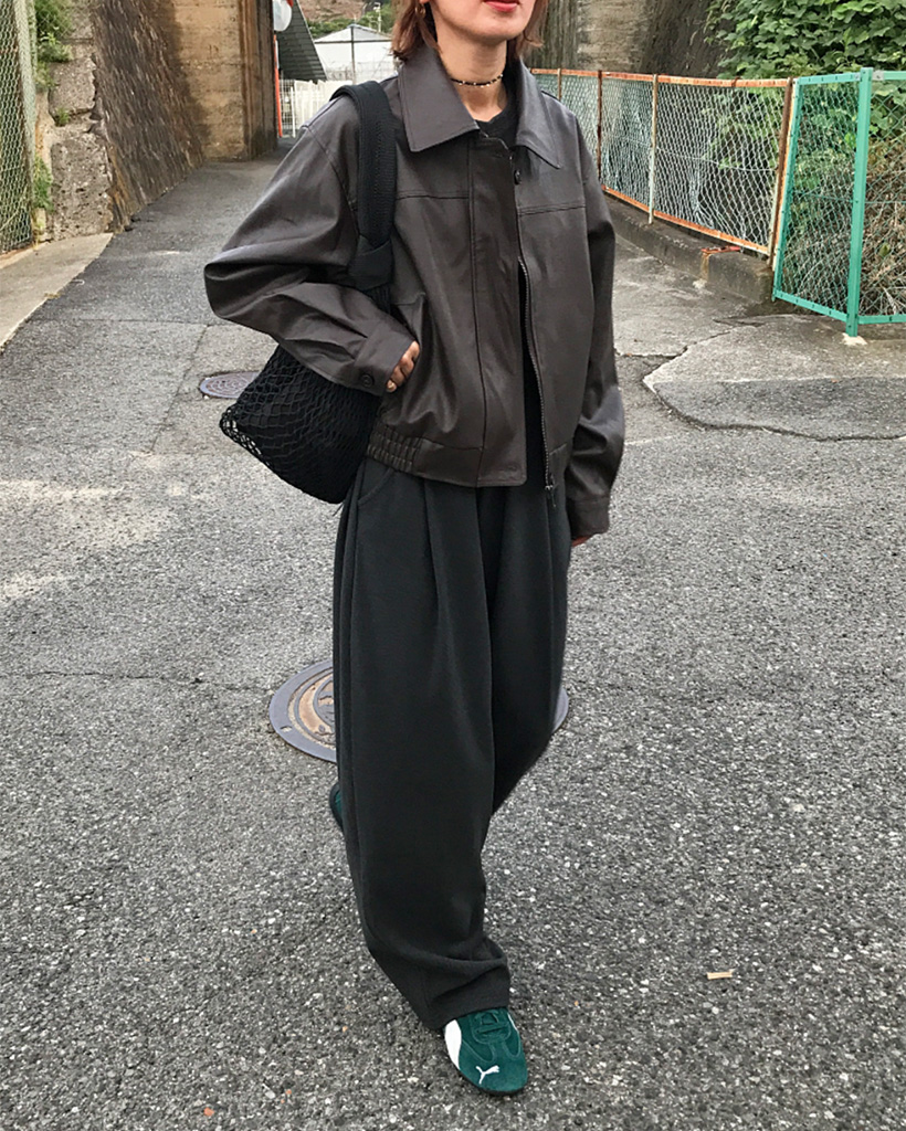 クロップドレザージャケット | ファッション通販サイト NUGU