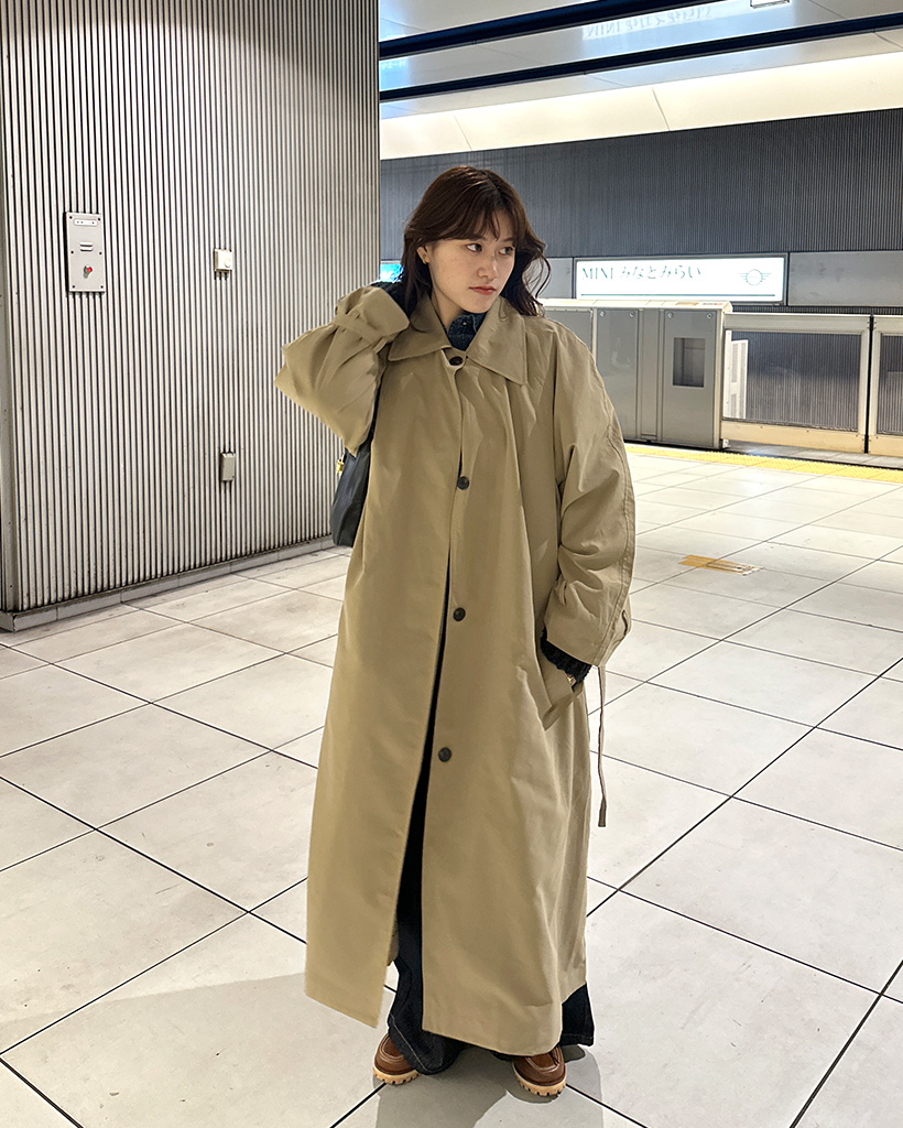 【１枚羽織るだけで上質感】HERMES トレンチ風コート オーバーフィットトレンチコート | ファッション通販サイト NUGU