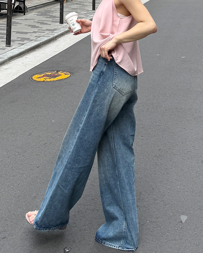 ローワイドデニムパンツ | ファッション通販サイト NUGU