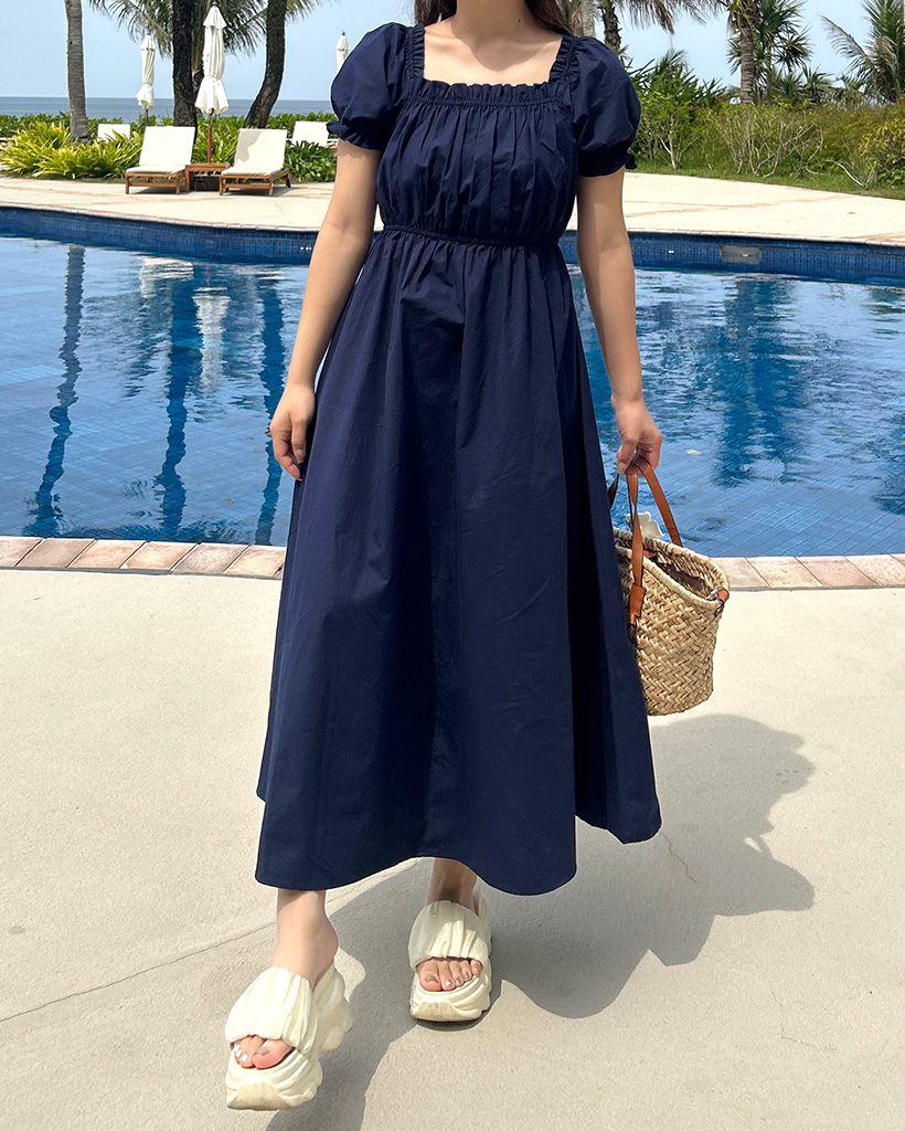 rouje paris ワンピース　ブルー　36 rouje paris ワンピース ブルー 36