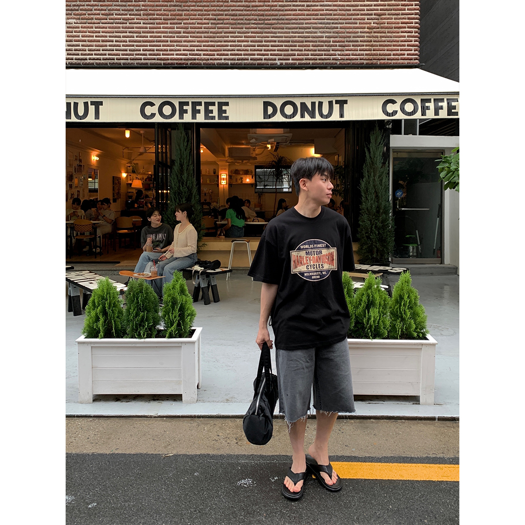 【NOAH】 LE DELUGE TEE ユニセックス R5865 T258SS25_LE_DELUGE_TEE_0027_gr