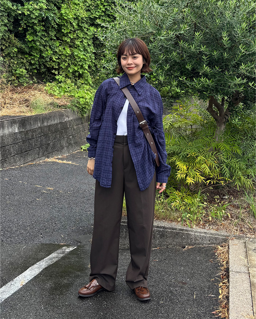 チェックネイビーシャツ | ファッション通販サイト NUGU