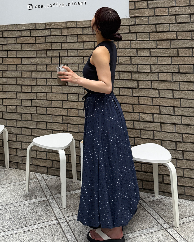 ドットバルーンロングスカート | ファッション通販サイト NUGU