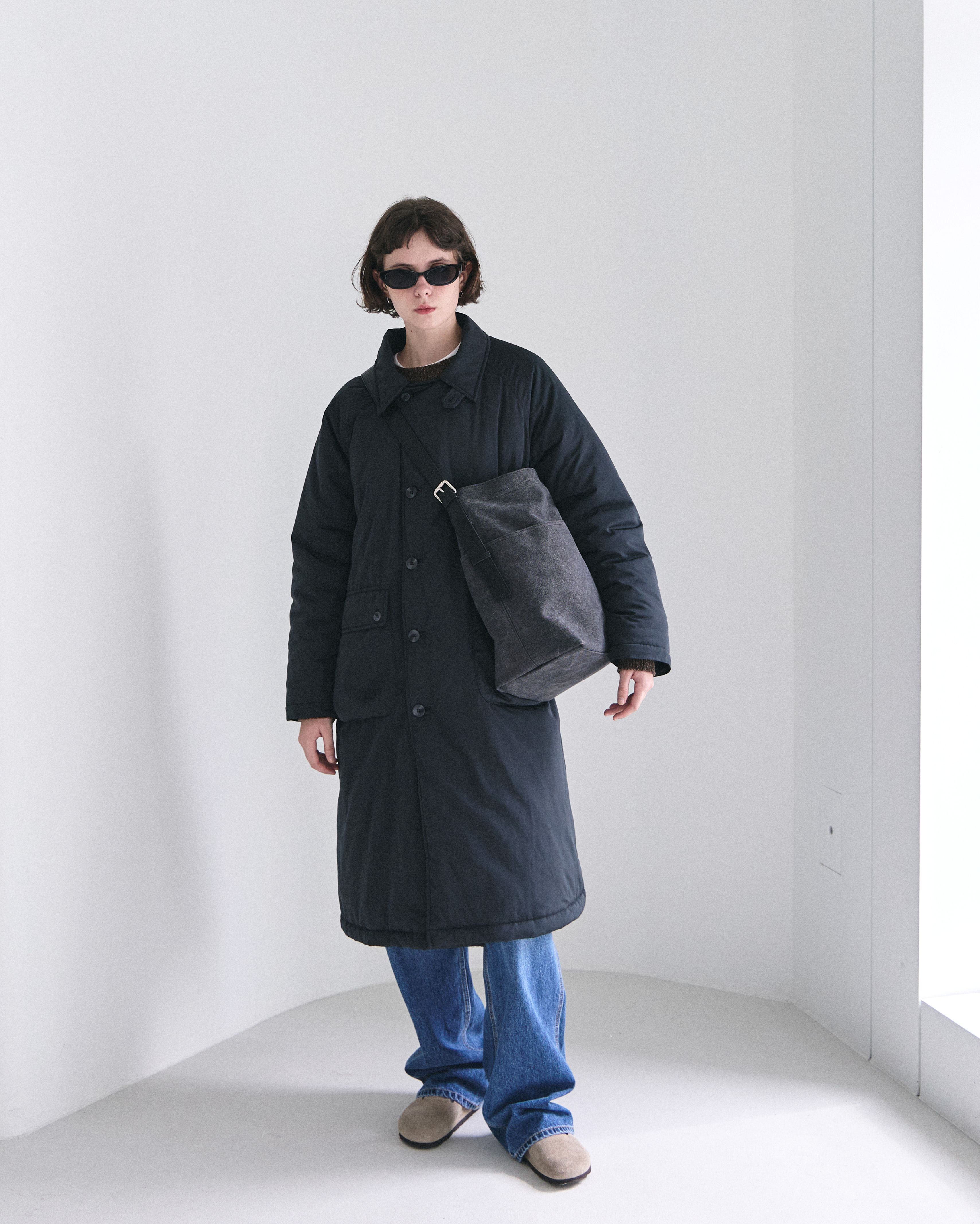 新品未使用　オールドユニクロ ウォッシュドキャンバスショルダーバッグ ブラック 新品未使用 オールドユニクロ ウォッシュドキャンバスショルダー