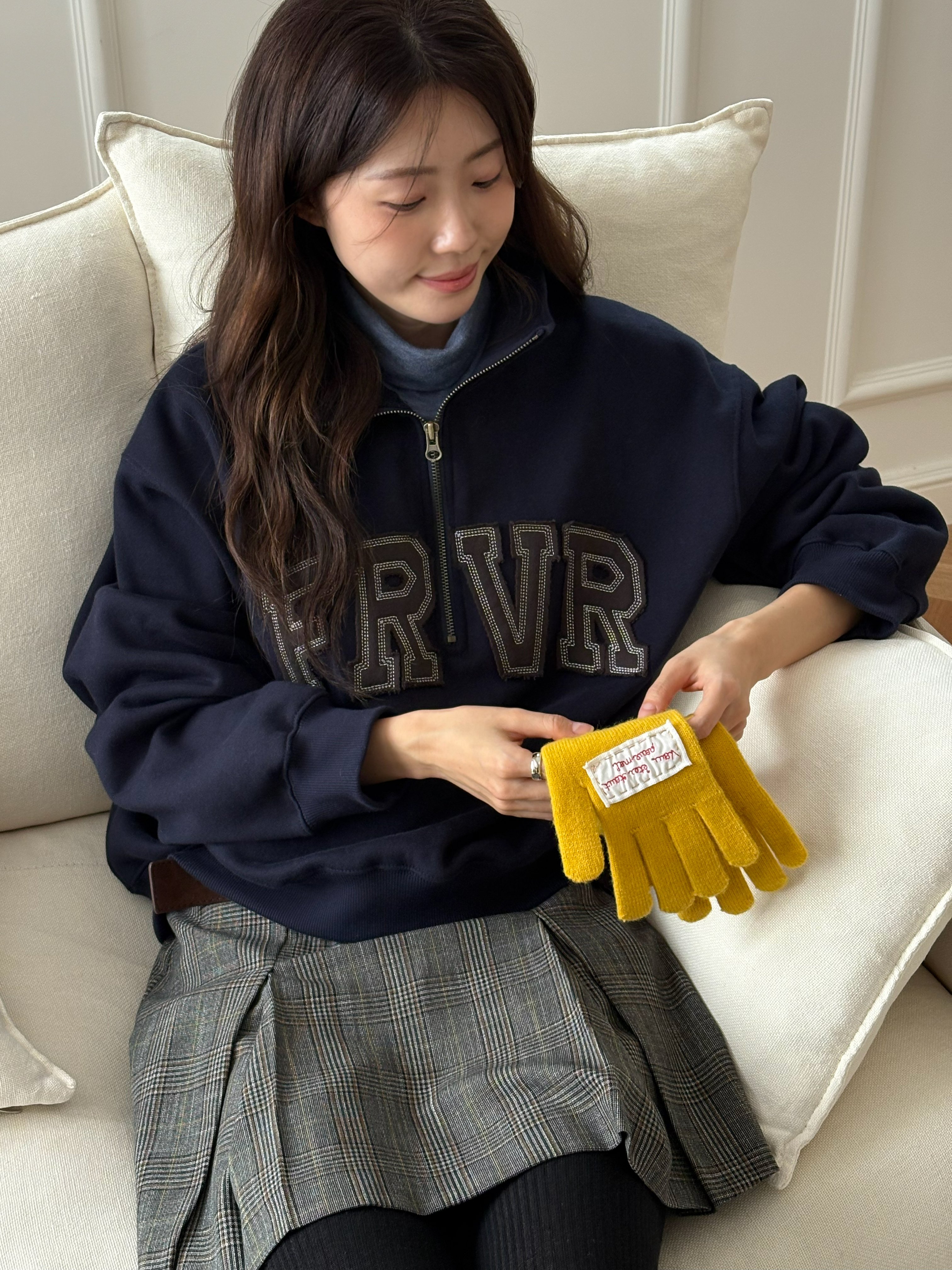 【購入特典】Friver half zip-up sweatshirt [FRFA03LT02]_3color