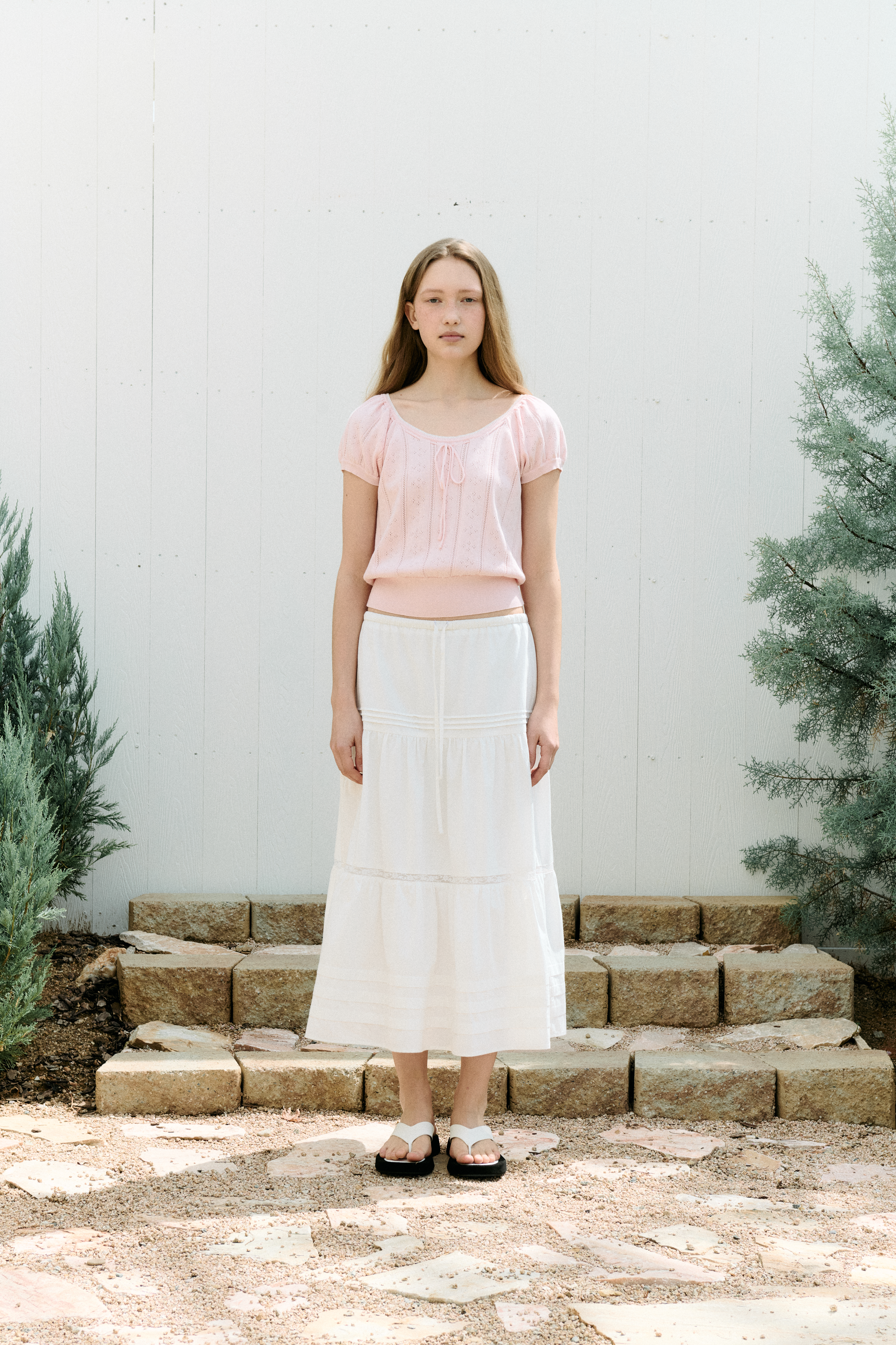 LACE PINTUCK LONG SKIRT WHITE | ファッション通販サイト NUGU LACE PINTUCK LONG SKIRT WHITE | ファッション通販サイト NUGU