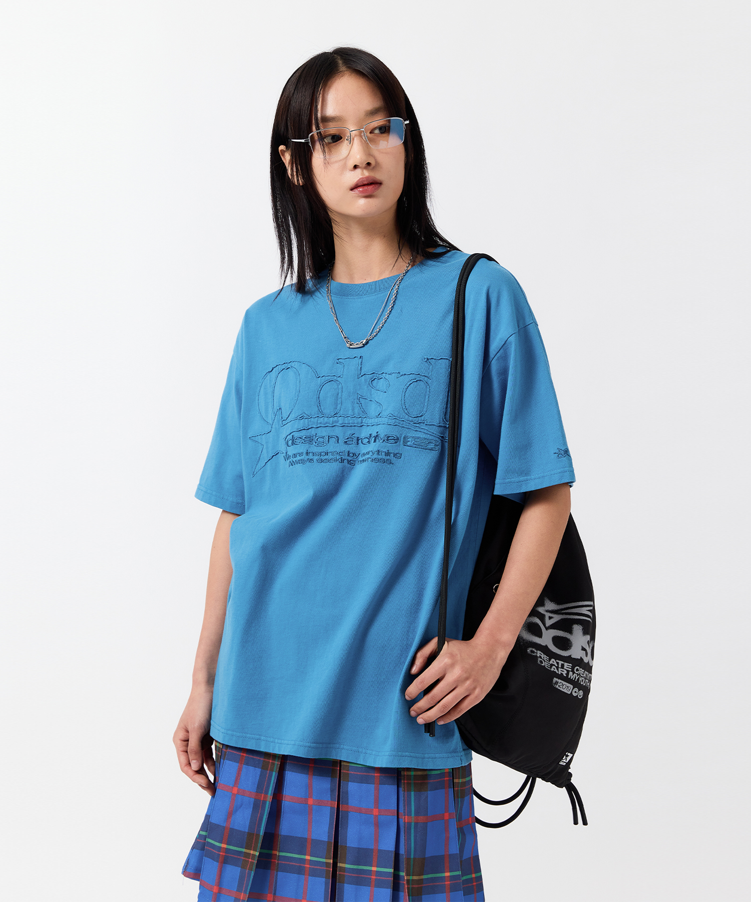 Odsd Curved Sporty String Bag - BLACK | ファッション通販