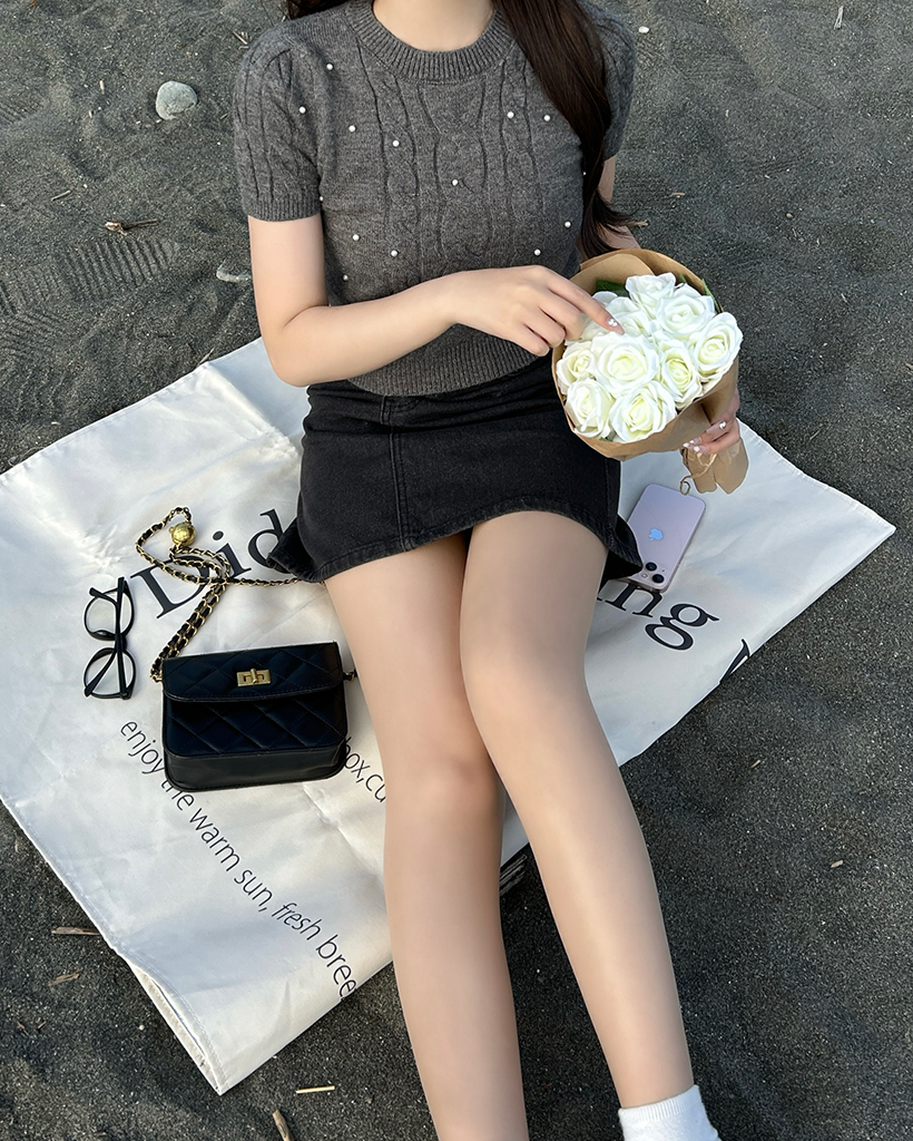 Aラインデニムミニスカート | ファッション通販サイト NUGU