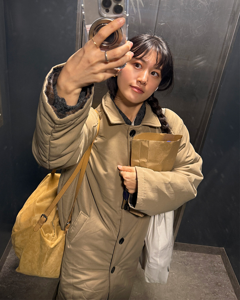 チェックポイントロングダウンコート | ファッション通販サイト NUGU