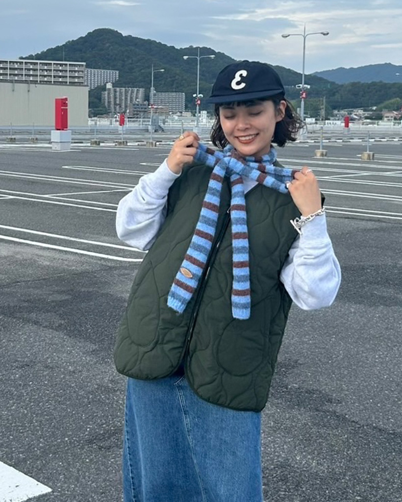 美品！アシードンクラウド　キルティングベスト！ A.P.C. アーペーセー Silas Blouson Jacket ベスト キルティング