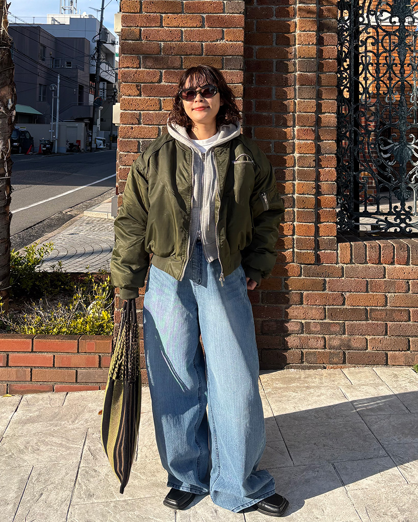 クロップMA1ジャケット