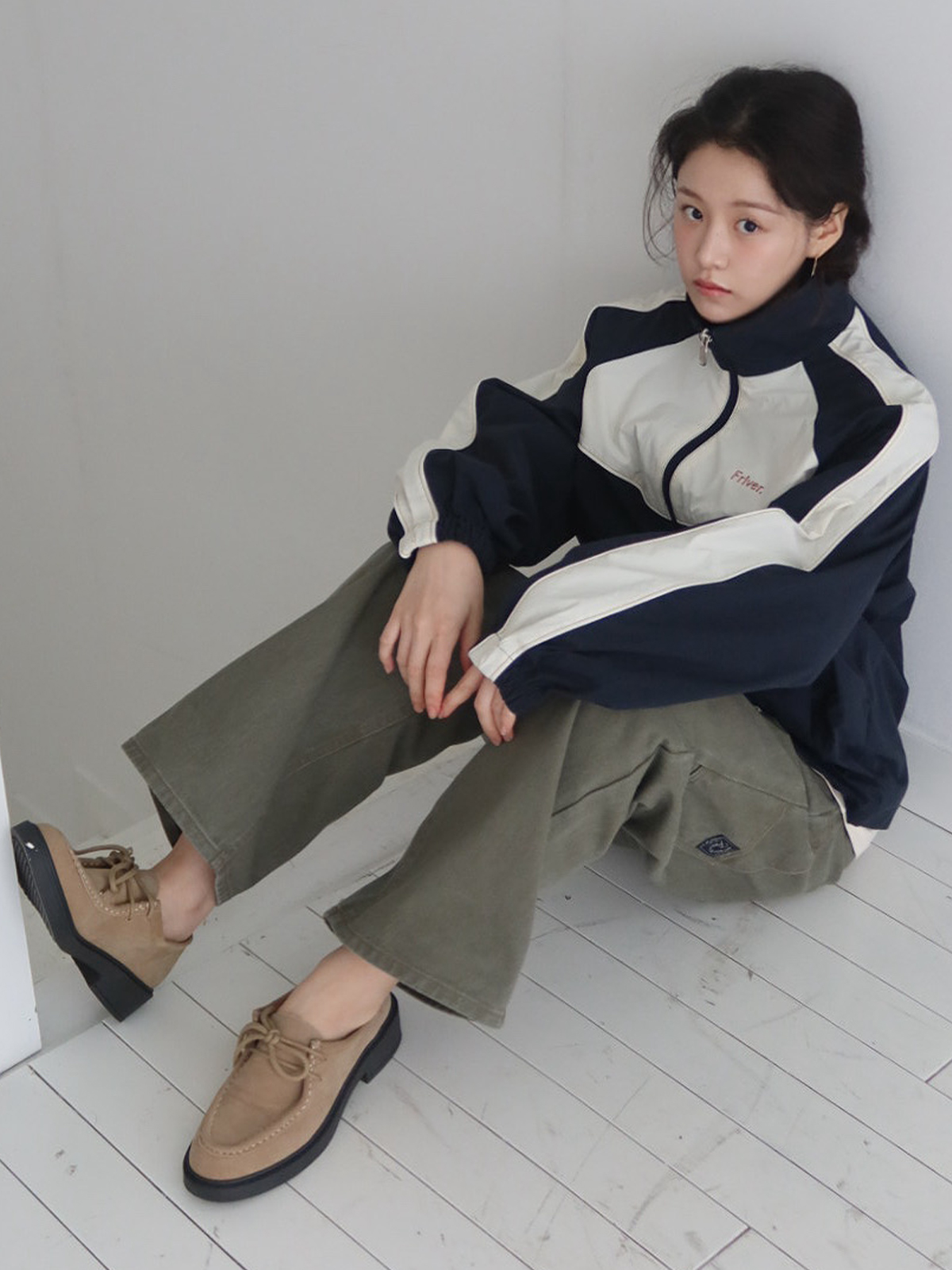 Color block nylon string jumper [FRSP05JP02]_Navy
