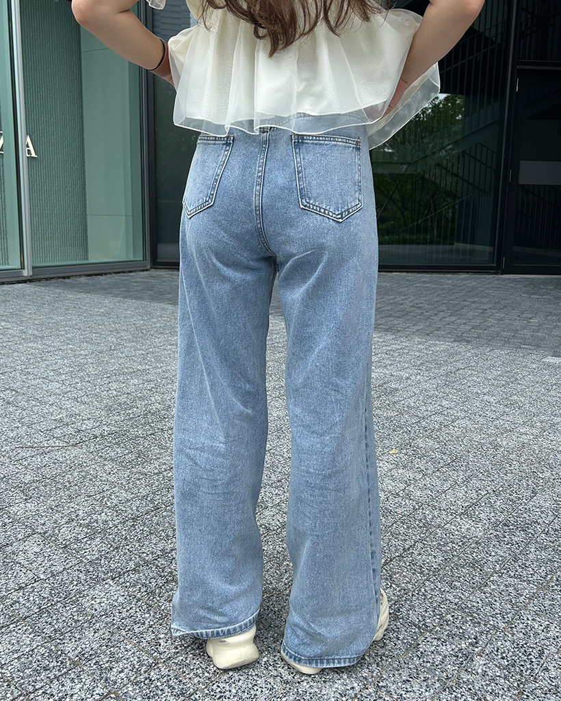 nugu Celume ハートスタッドルーズフィットデニム ハートスタッドデニムパンツ | ファッション通販サイト NUGU