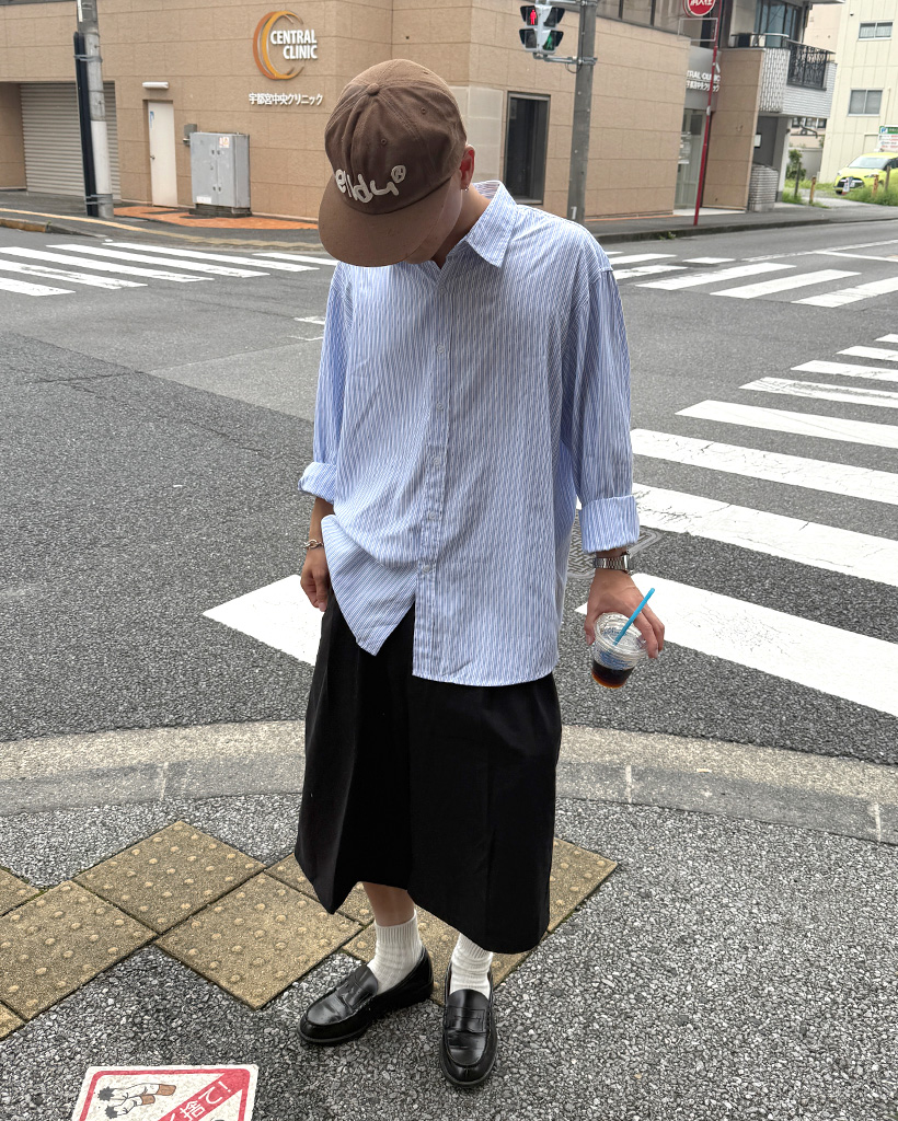 オーバーサイズストライプシャツ | ファッション通販サイト NUGU