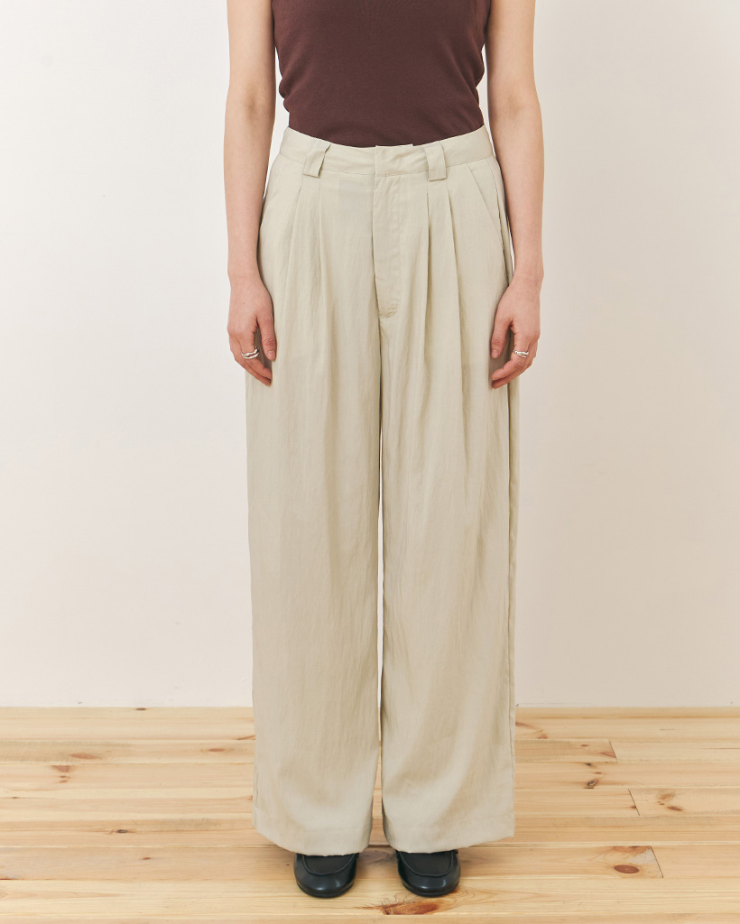 ORIGINAL) ツータックワイドパンツ(beige) | ファッション通販