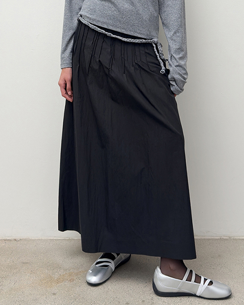 Influencer pick] String Dot Roll-Up Pants (Black) F25QD890