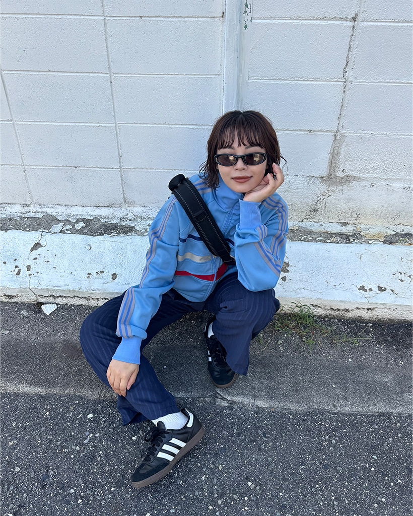 ソフトストライプスラックス