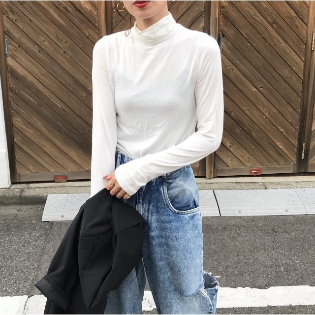 [秋再入荷]タートルネックT