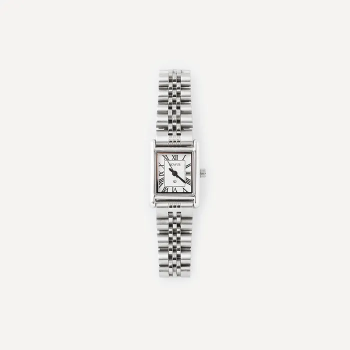 SQUARE METAL WATCH (SILVER)